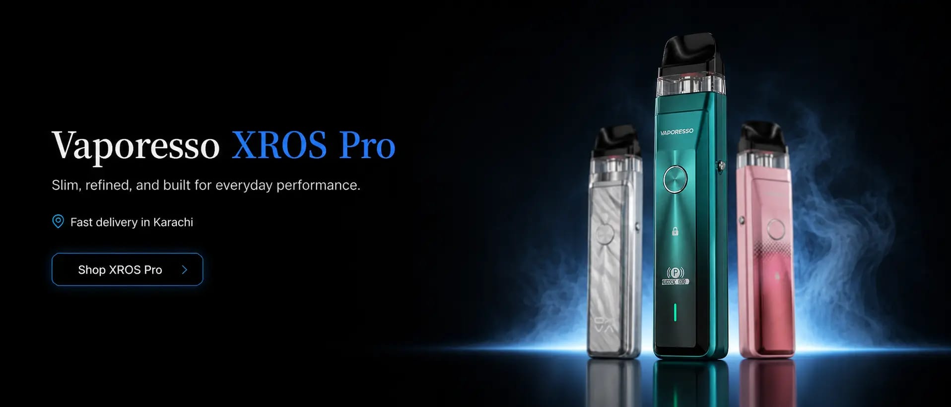 Vaporesso XROS Pro pod devices in three finishes